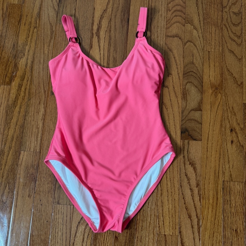Calvin Klein Coral One Piece Swimsuit Size 8